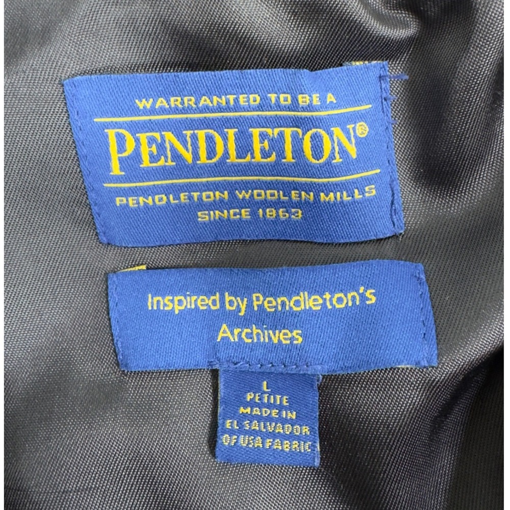 Pendleton Virgin Wool Plaid Lined Blazer Jacket W… - image 12